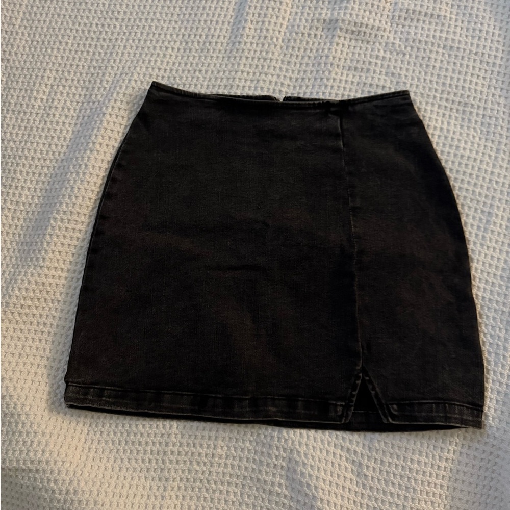 Wild Fable Black Denim Mini Skirt